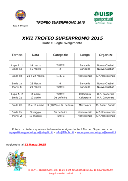 Calendario Superpromo 2015