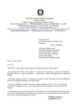 invito a dare comunicazione volontaria per l`adesione