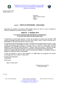 ISTITUTO STATALE DI ISTRUZIONE SUPERIORE