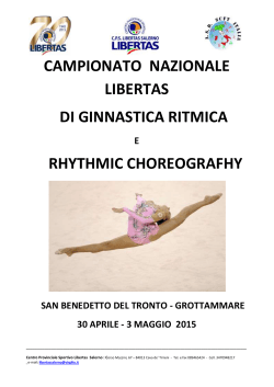 campionato nazionale libertas di ginnastica ritmica rhythmic