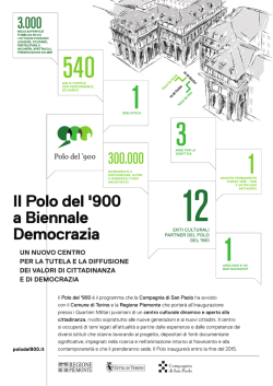 Il Polo del 900 a Biennale Democrazia