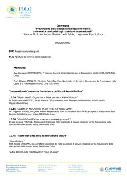 il programma - Ministero della Salute