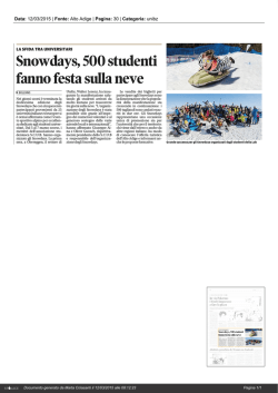Rassegna stampa - Science South Tyrol