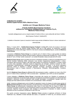 il comunicato stampa