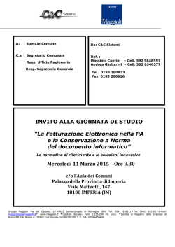 invito - Comune e Comuni