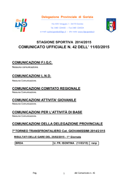 Il comunicato LND