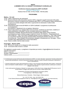 INVITO AI MEMBRI CEPA E AI SOGGETTI