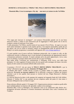 DOMENICA 10 MAGGIO LA &ldquo;PRIMA&rdquo; DEL WILLY JERVIS SPRING