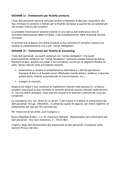 informativa alla privacy