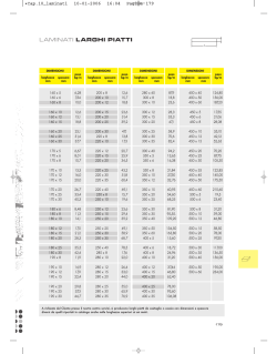 LAMINATI LARGHI PIATTI