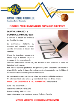 invito alle elezioni del consiglio direttivo