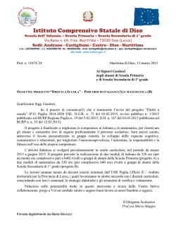 Informativa per i Genitori