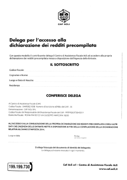 Delega per l`accesso alla dichiarazione dei redditi