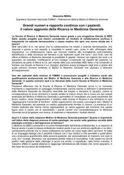 Intervista a Giacomo Milillo