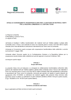il testo dell`intesa