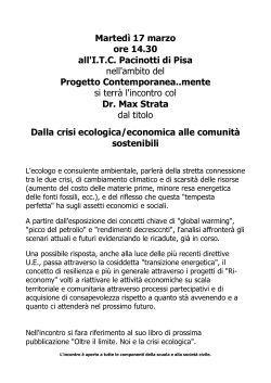 Martedì 17 marzo ore 14.30 all`I.T.C. Pacinotti di Pisa nell`ambito del