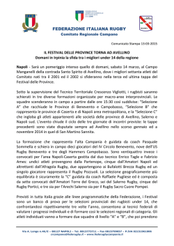 il testo completo - Comitato Regionale Campano