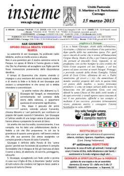 4^ settimana: RISPETTARE - Oratori di Carnago e Rovate