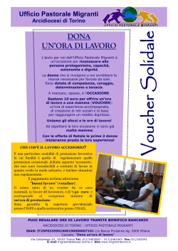 Voucher Solidale - Migranti Torino