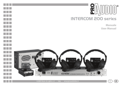 INTERCOM 200 series