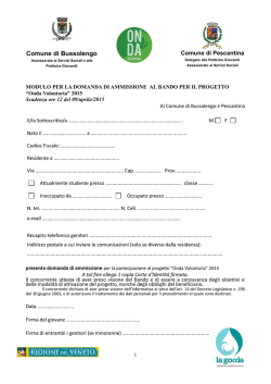 Domanda in pdf - Comune di Pescantina