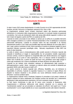 incontro con la direzione Aziendale