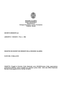 Decreto n.2019 del 12 marzo 2015