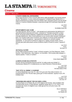 Cinema - La Stampa