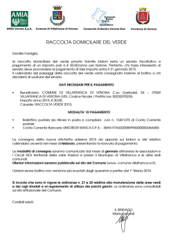 distribuzione bollino per raccolta domiciliare del verde 2015