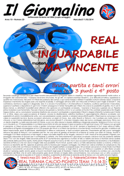il Giornalino - Real Turania Calcio