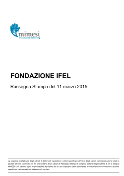 FONDAZIONE IFEL