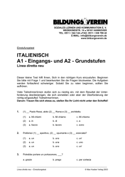 ITALIENISCH A1-A2