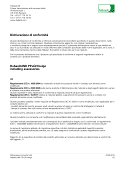 Dichiarazione di conformità HabasitLINK PP+GH beige including