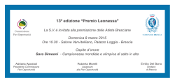 Invito Premio Leonessa 8 marzo 2015