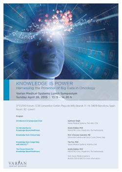 KNOWLEDGE IS POWER - Varian Medical Systems