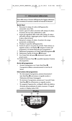 Informazioni abbreviate Display