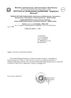 ISTITUTO di ISTRUZIONE SUPERIORE