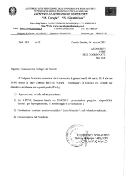 ISTITUTO DI ISTRUZIONE SUPERIORE