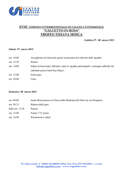 Leggi il programma della manifestazione