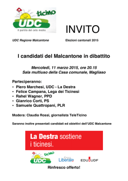 I candidati del Malcantone in dibattito