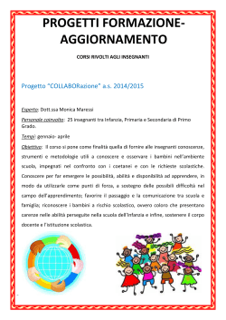 COLLABorazione - A.S. 2014-2015