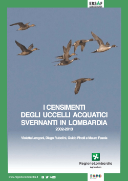 I censimenti degli uccelli acquatici svernati in Lombardia 2002-2013