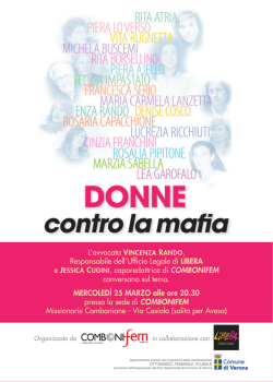 incontro: donne contro la mafia