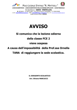 AVVISO LEZIONE FCE 2 - Liceo Scientifico "E.Mattioli"