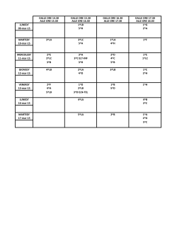 NUOVO CALENDARIO CdC DI MARZO DEI