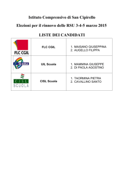 Liste elettorali - IC San Cipirello