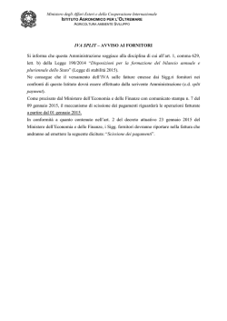 IVA SPLIT - Istituto Agronomico per l`Oltremare
