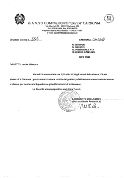 ISTITUTO COMPRENSIVO &ldquo;SA TTA &rdquo; CARBONIA