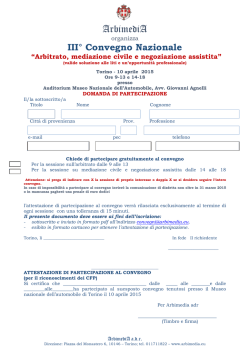 iscriviti al convegno