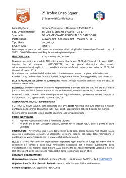 Regolamento Gara limone 15.03.2015